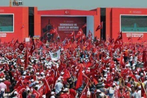 Ahıska Türkleri, Demokrasi ve Şehitler Mitingine Katıldı