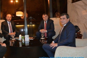 Dışişleri Bakanı Sayın Mevlüt Çavuşoğlu DATÜB Genel Başkanı Ziyatdin Kassanov ile Bakü’de görüştü