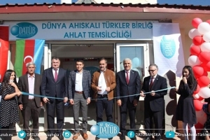 ​Ahlat'ta Dünya Ahıskalı Türkler Birliği Temsilciliği Açıldı