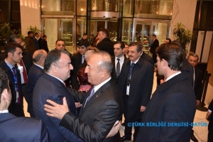 Dışişleri Bakanı Sayın Mevlüt Çavuşoğlu DATÜB Genel Başkanı Ziyatdin Kassanov ile Bakü’de görüştü