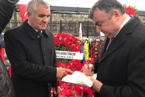 ​DATÜB Genel Başkanı Ziyatdin KASSANOV İstanbul Beşiktaş’ta terör saldırısının gerçekleştiği yeri ziyaret etti