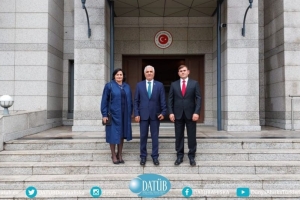 DATÜB Heyeti, T.C Bakü Büyükelçisi Doç.Dr.Cahit Bağcı’yı Makamında Ziyaret Etti