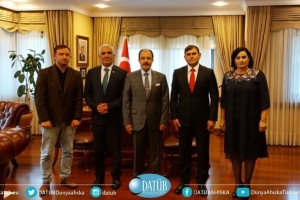 DATÜB Heyeti, T.C Bakü Büyükelçisi Doç.Dr.Cahit Bağcı’yı Makamında Ziyaret Etti