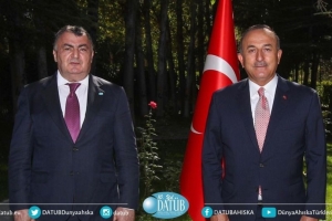 ​Bakan Çavuşoğlu, DATÜB Genel Başkanı Ziyatdin Kassanov'u Kabul Etti