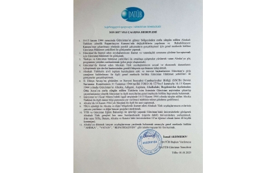 DATÜB Gürcistan Temsilciliği 2025-2026 Çalışma Hedefleri