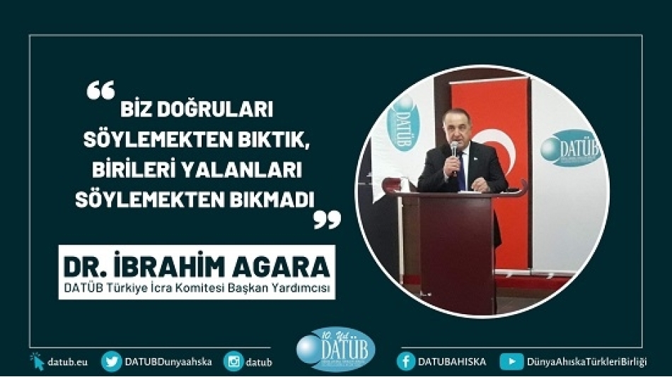 İbrahim Agara: “Biz Doğruları Söylemekten Bıktık, Birileri Yalanları Söylemekten Bıkmadı