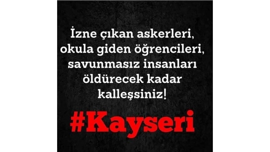 DATÜB Terör Kınama Kayseri