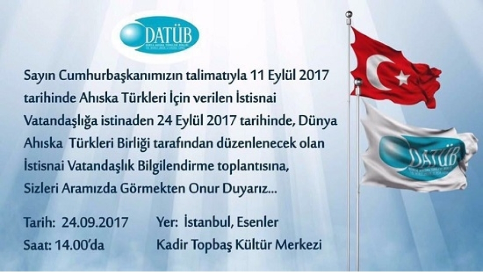 İstisnai Vatandaşlık Bilgilendirme Toplantısı