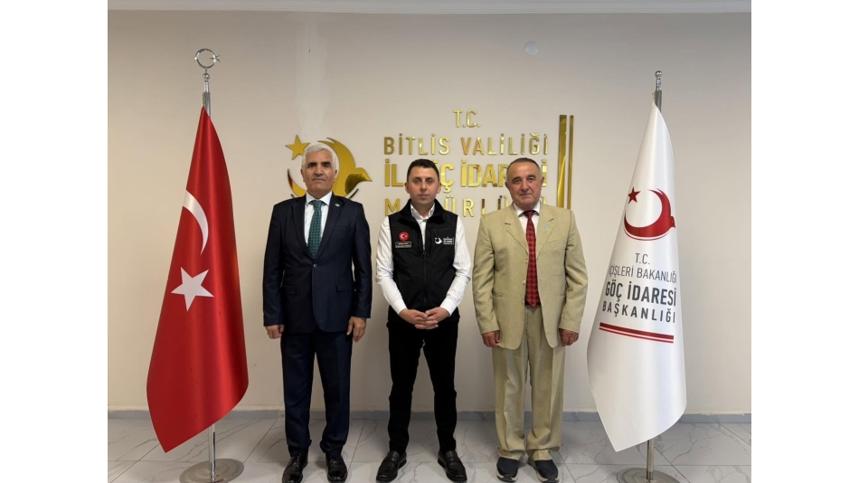 DATÜB Heyetinden Bitlis İl Göç İdaresi Müdürü Cihan Cavli’ye Ziyaret