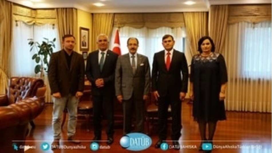 DATÜB Heyeti, T.C Bakü Büyükelçisi Doç.Dr.Cahit Bağcı’yı Makamında Ziyaret Etti
