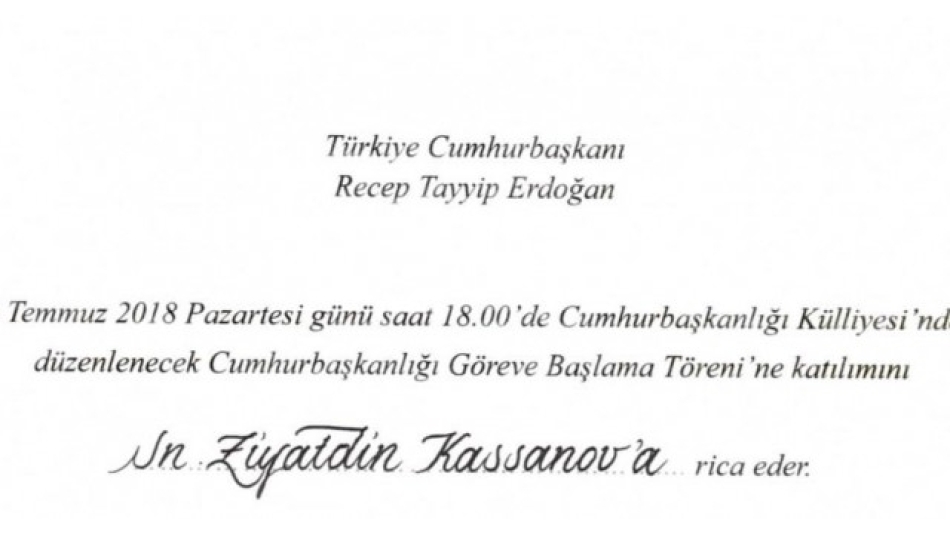 ​Cumhurbaşkanı Erdoğan’dan DATÜB Genel Başkanına Davet!