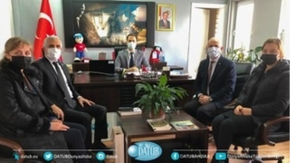 DATÜB Heyeti, Erzincan İl Göç İdaresi Müdürü Kaan Özlok'u Ziyaret Etti