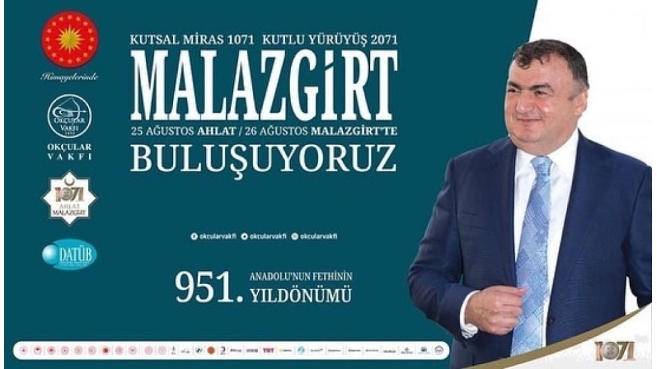 DATÜB olarak Anadolu'nun Fethi Malazgirt Zaferinin 951. Yıldönümü Anma Etkinliklerinde Yerimizi Alıyoruz.