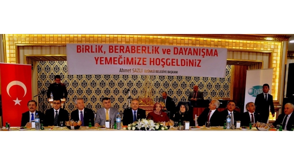 DATÜB Ahıska Aileleri İle Erzincan'da dayanışma Yemeğinde Buluştu