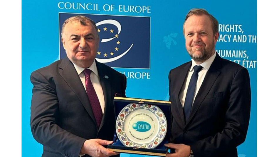 DATÜB Genel Başkanımız Ziyatdin Kassanov Avrupa Konseyi Genel Sekreter Yardımcısı ile Görüştü