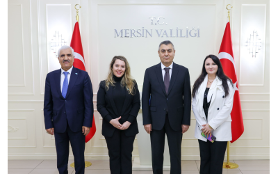 DATÜB Heyetinden Mersin Valisi Atilla Toros’a Tebrik Ziyareti