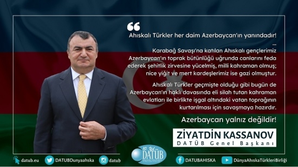 Ahıskalı Türkler Her Daim Azerbaycan'ın Yanındadır!